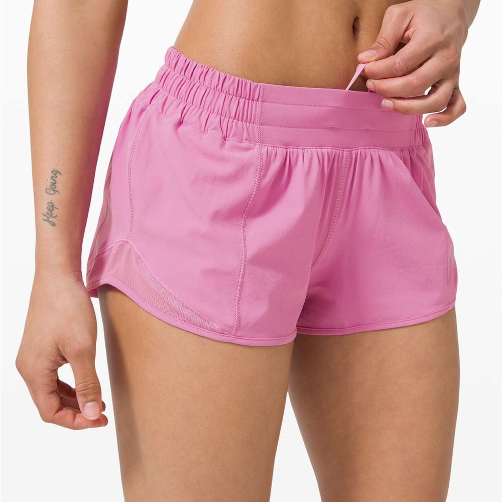 Lululemon pink hotty hot shorts
